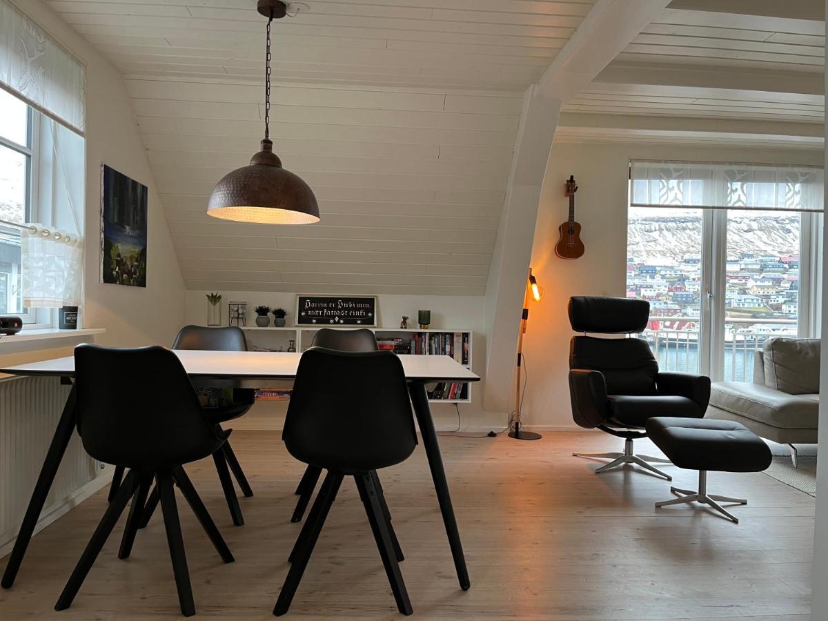 Apartment Downtown - Great View! Klaksvík المظهر الخارجي الصورة